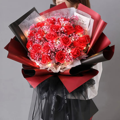 20 PCS Double Sided Colors Flower Wrapping Paper Waterproof Valentine's Day Bouquet DIY Wrapping Paper Florist Supplies