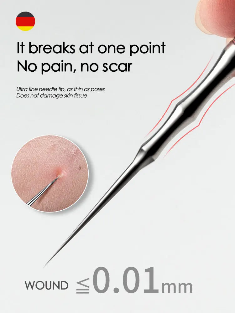 Blackhead Remover Acne Tool Pimples Removal Needles Extractor Tweezers Pore Cleaner Deep Cleaning Tool