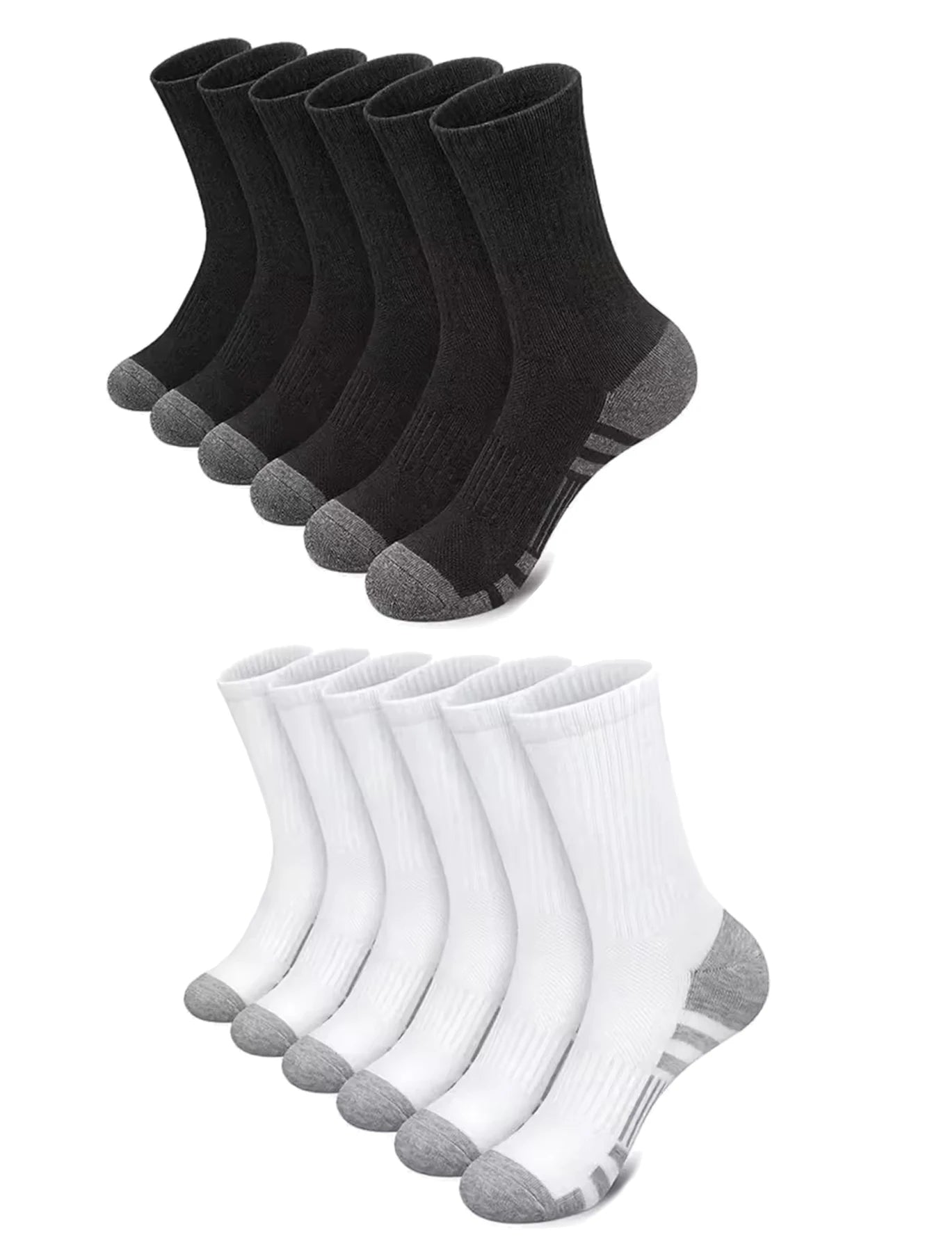 10/30 Pairs of High-Quality Soft and Comfortable Men's Running Socks Summer Sweat Wicking and Breathable Basketball Sports Socks
