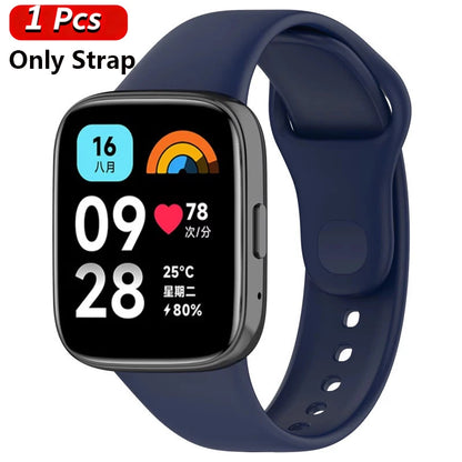 Silicone Strap+Case for Xiaomi Redmi Watch 3 Active band smartwatch Accessories Sport Bracelet For Redmi watch3 Active/Lite Case