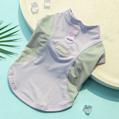 Dog Cooling Vest Shirts Breathable Cool Jacket Sun Protection Puppy Dog Cool Shirt for Outdoor Walking Training Hiking on Summer