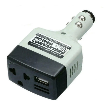 12V 24V DC to AC 220V Portable Car Power Inverter Adapter Plug Converter with USB on-board charger