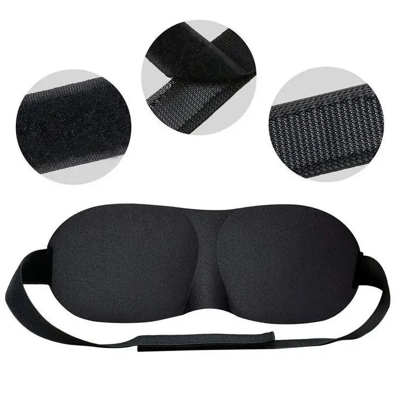 3D Contoured Sleep Mask 100% Light Blocking Eye Mask Ultra-Soft Skin-Friendly Material Breathable Eye Cover For Rest Travel Yoga
