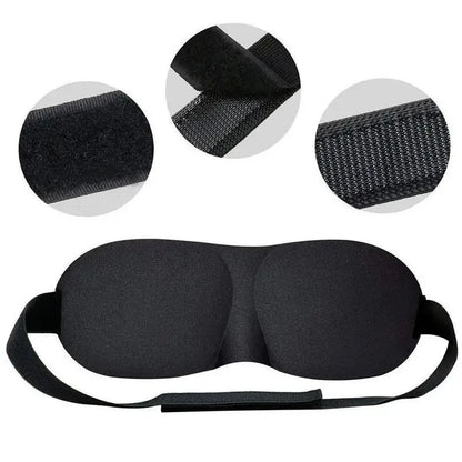 3D Contoured Sleep Mask 100% Light Blocking Eye Mask Ultra-Soft Skin-Friendly Material Breathable Eye Cover For Rest Travel Yoga