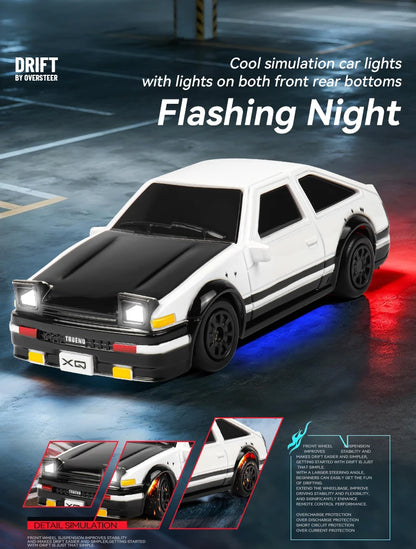 Lighting RC Cars 2.4Gh Remote Contorl 1/64 Stunt Drift Car 2WD High Speed Model Vehicle Toy Gifts For Boys Girls Children Adults