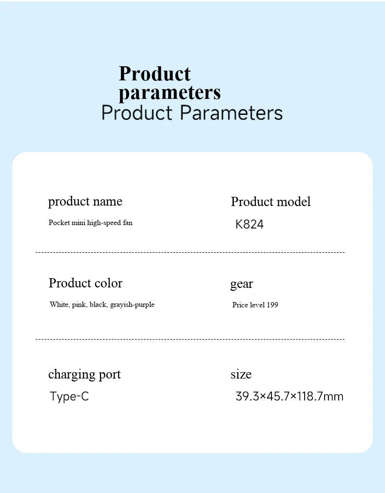 2026 new ice-cooling high-speed fan, semiconductor cooling handheld fan, portable mini pocket digital display small fan
