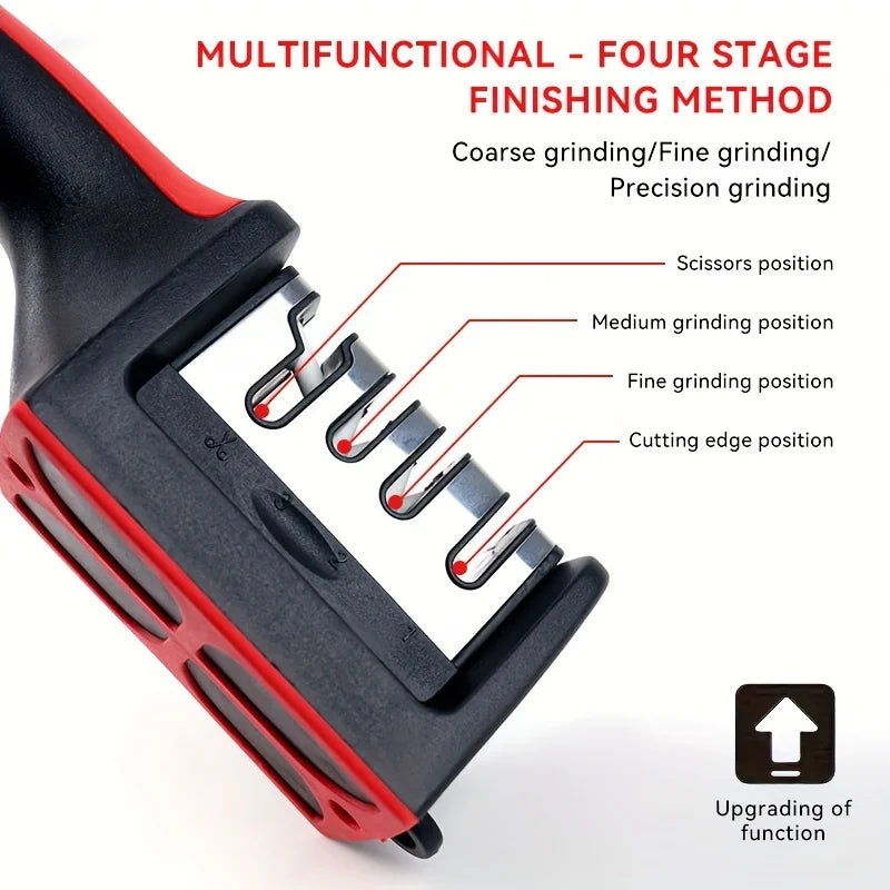 1pc professional blade sharpener, tungsten diamond ceramic sharpening system, no assembly required, kitchen sharpening tool