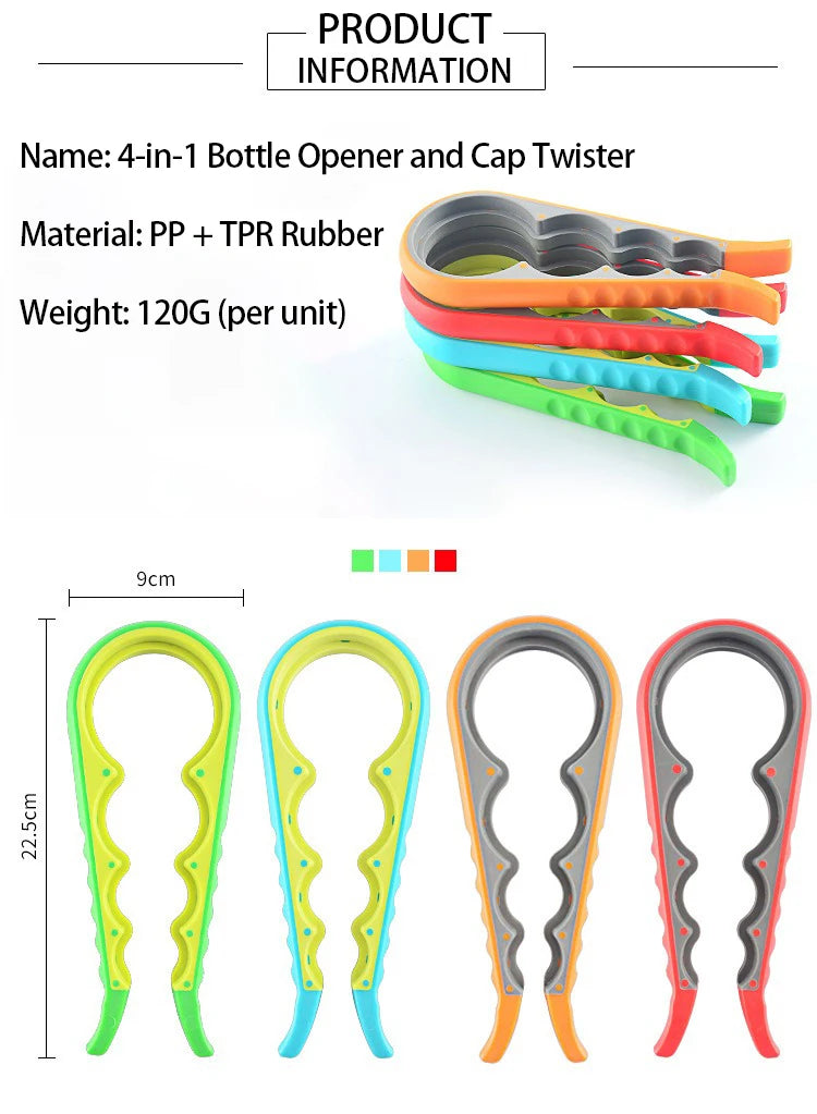 Bottle Cap Opener Open Bottle Covers Universal  Kitchen Jars Opener Effortless Jar Opener Open Jars and Lids KPQ001