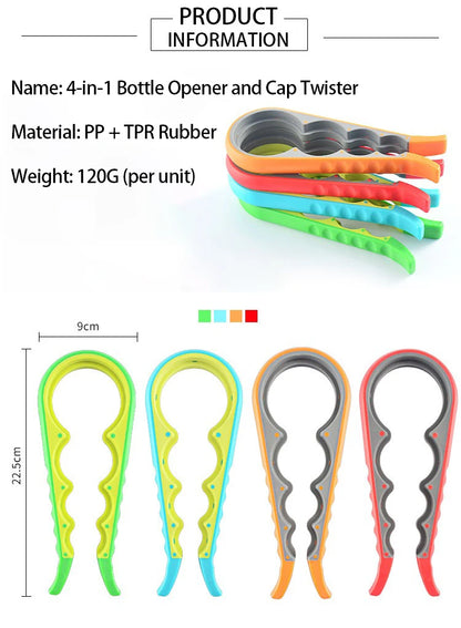 Bottle Cap Opener Open Bottle Covers Universal  Kitchen Jars Opener Effortless Jar Opener Open Jars and Lids KPQ001