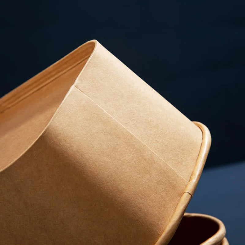 10Pcs/Set Disposable Paper Lunch Box Food Storage Containers With Lid Fruit Salad Cake Box Kitchen Accessories Party Supplies