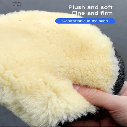 Car Styling Wool Soft Car Washing Gloves Cleaning Brush Accessories For Citroen C1 DS3 C2 C3 Vts C4 Saxo C4L C5 C6 C8 Xsara