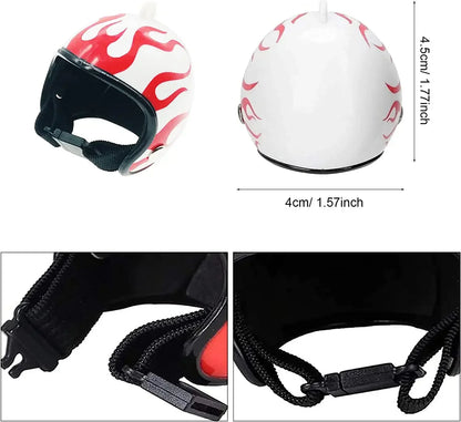 Chicken Helmet Pet Safety Funny Parrot Headwear Small Pet Hard Sun Rain Protection Small Helmets Accessories for Bird Parakeet