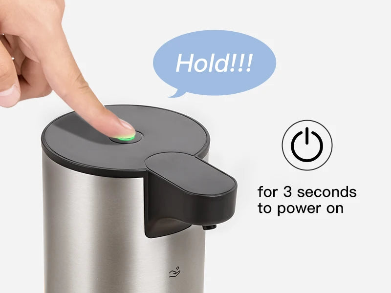 LAOPAO Stainless Steel Automatic Soap Dispenser with LED Lighting Contact Kitchen and Bathroom Hygienic Soap Dispenser