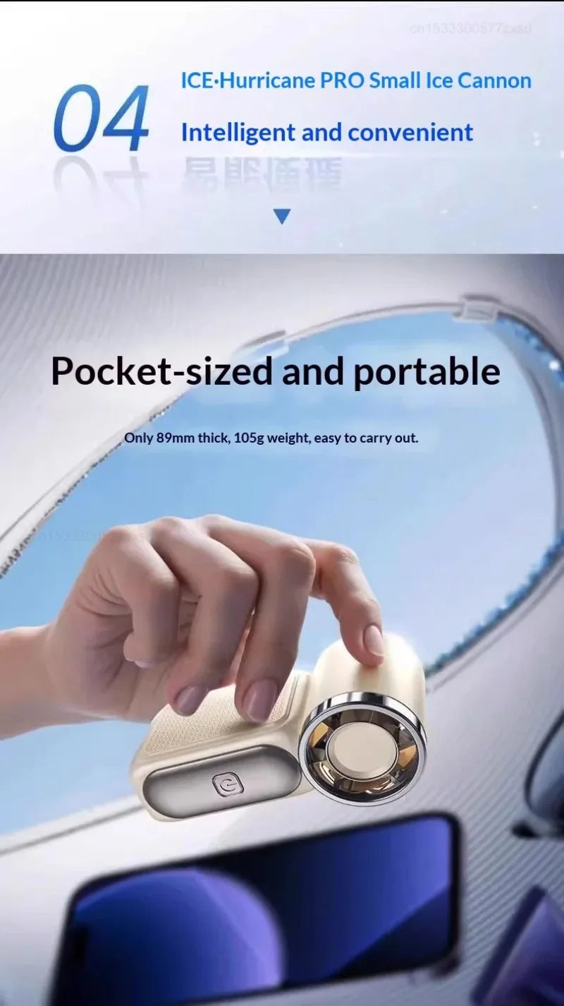 Portable Fan Convenient Creative Mini Fan Pocket Hand-held Fans Lightweight Suitable for Travel Camping Outdoors Digital Display
