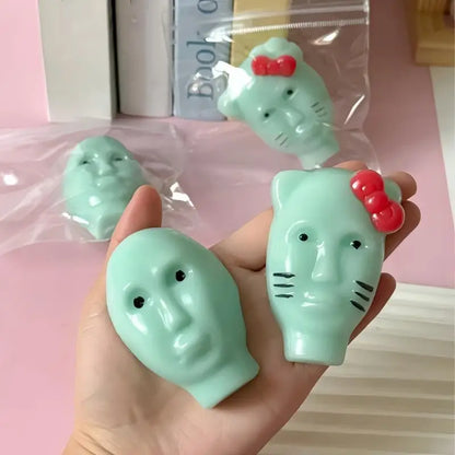 Pimple Popper Fidget Toy with Filler Tools Weird Alien Design Stress Relief Squeeze Toys for Adults Reusable Anxiety Reducer