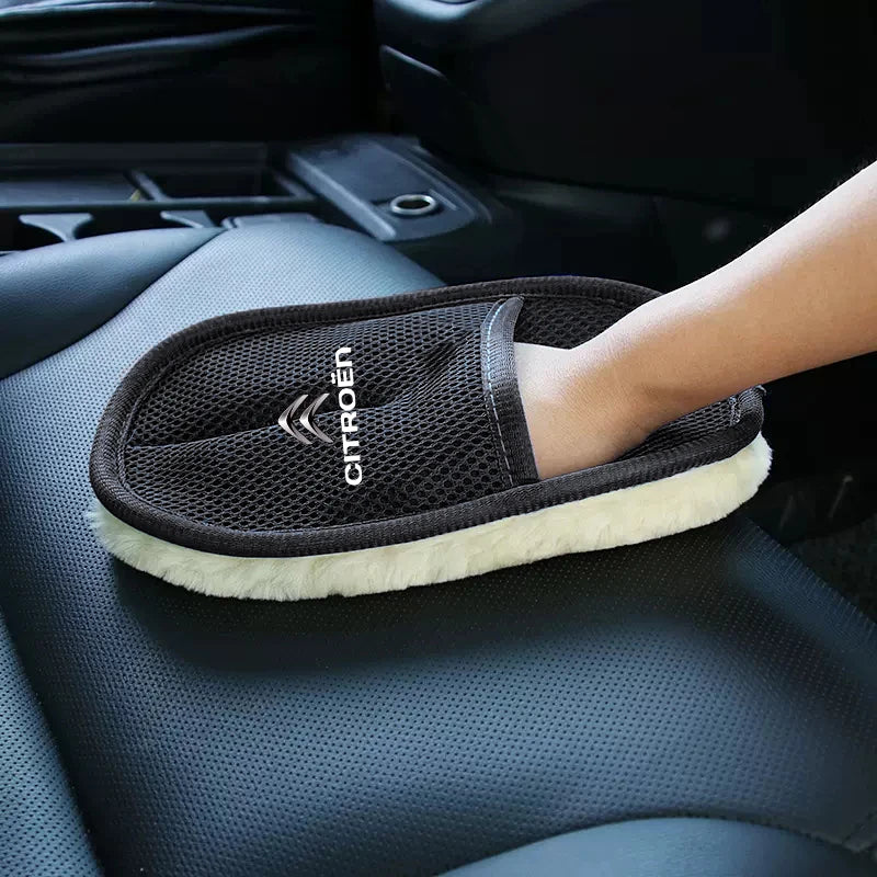 Car Styling Wool Soft Car Washing Gloves Cleaning Brush Accessories For Citroen C1 DS3 C2 C3 Vts C4 Saxo C4L C5 C6 C8 Xsara