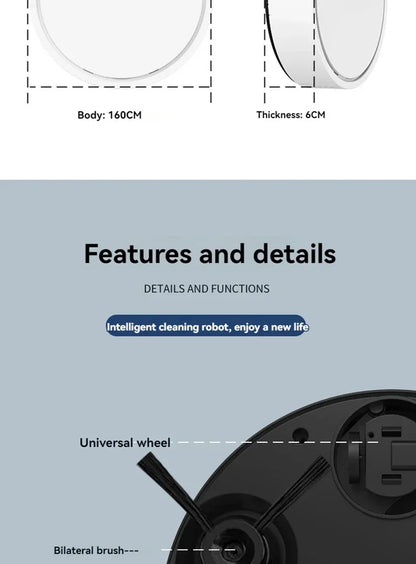 Model Sweeping Robot Automatic Home Mini Cleaning Machine USB Charging Smart Sweep Mop 5-In-1 Vacuum Cleaner New 2026