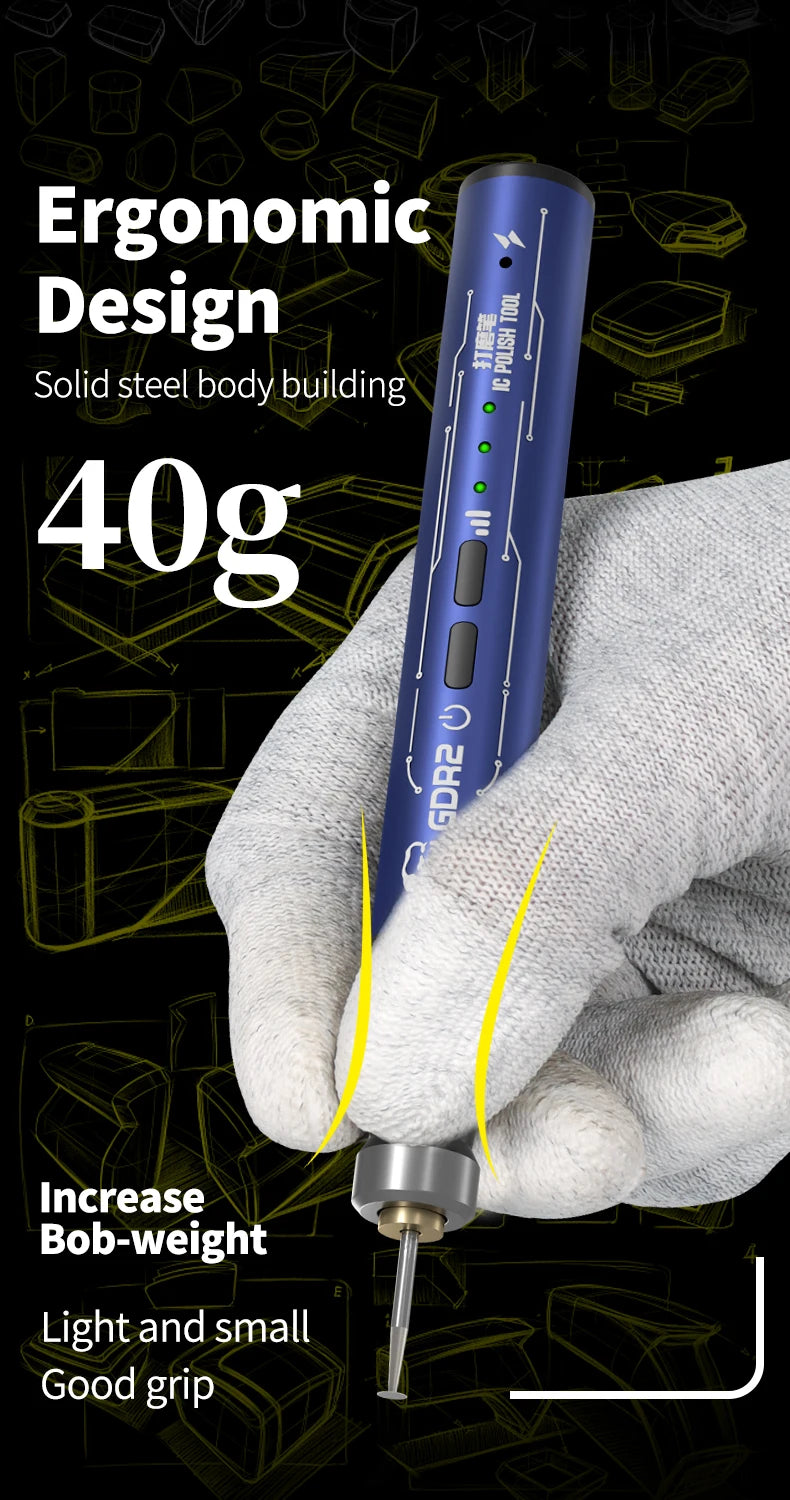 【MECHANIC】  Multi-function Electric Polishing Pen for Mobile Phone Repair Motherboard PCB IC CPU Cutting Polishing Pen Tool