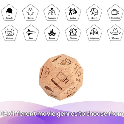 Dice for Her Him Couples Gift Food Movie Activity Decision Dice Games Christmas Birthday Valentines Day Gifts for Wife Husband