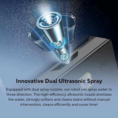 Robot Window cleaner ABIR WD8,Dual Water Spray,Smart Memory,High Vacuum Suction, Laser Sensor, Home Wall Glass Cleaning Robot