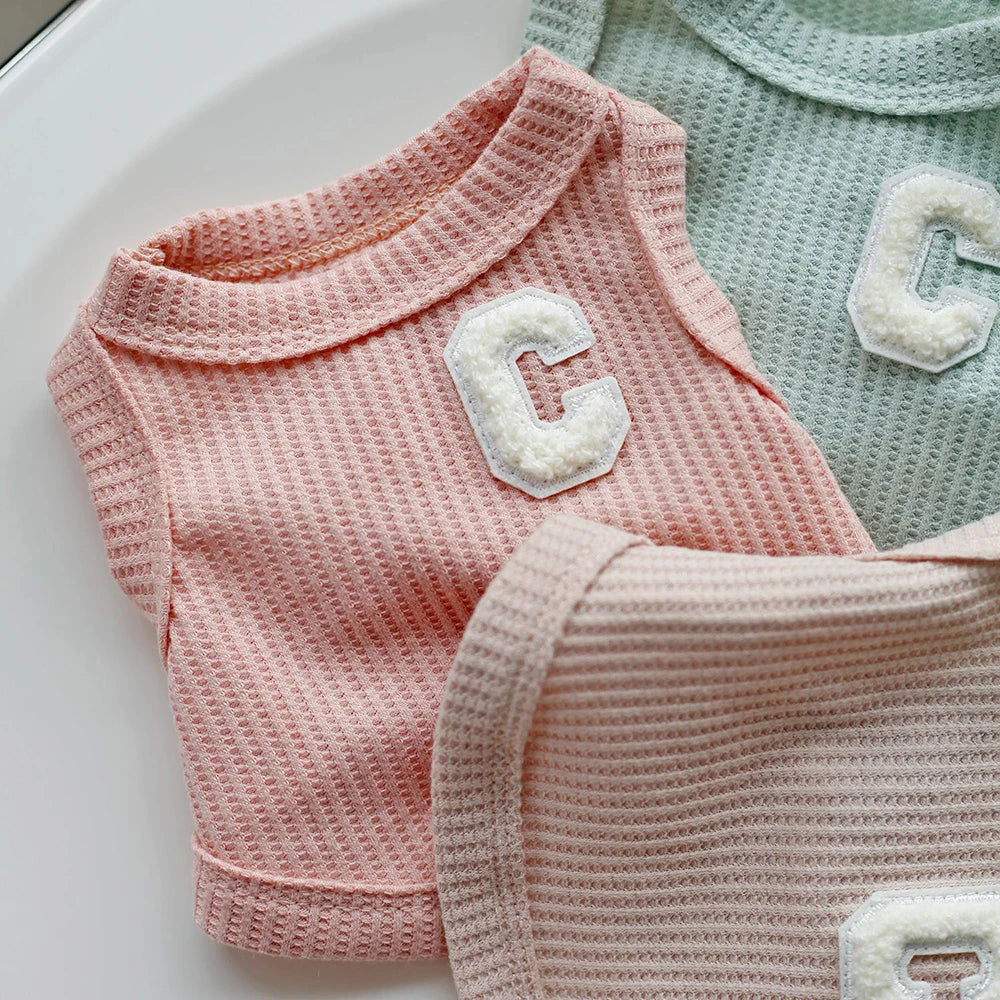 Summer Cool Cute Dog Vest For Puppy Breathable Small Cat Vest T-shirt Costume Bulldog Dog T-shirt Outdoor Dog Clothes