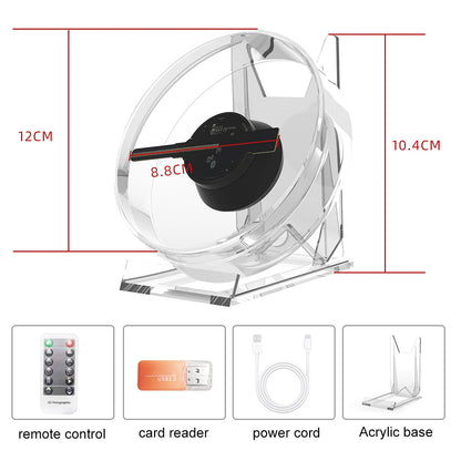 3D Hologram Projector Advertising Display Fan Advertisment Video Player 3D Naked Eye HD LED Photo Video Fan with Bright LED Bead