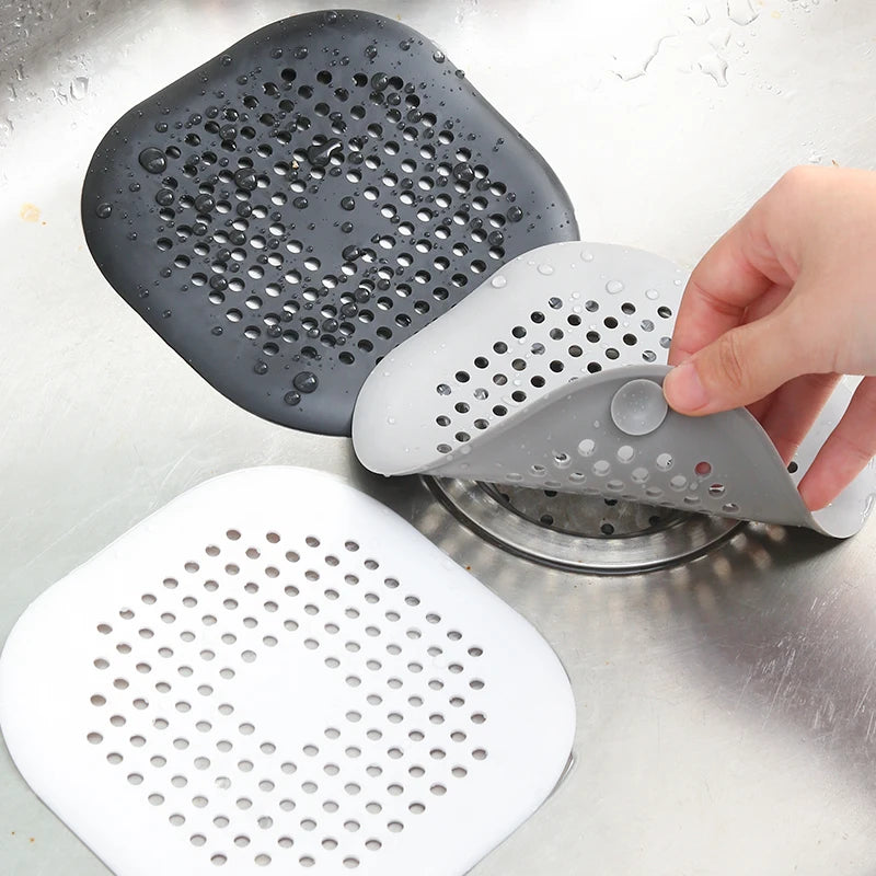Hair Catcher Filter Sink Anti-blocking Strainer Kitchen Bathroom Bathtub Shower Sewer Filters Floor Silicone Stopper Covers