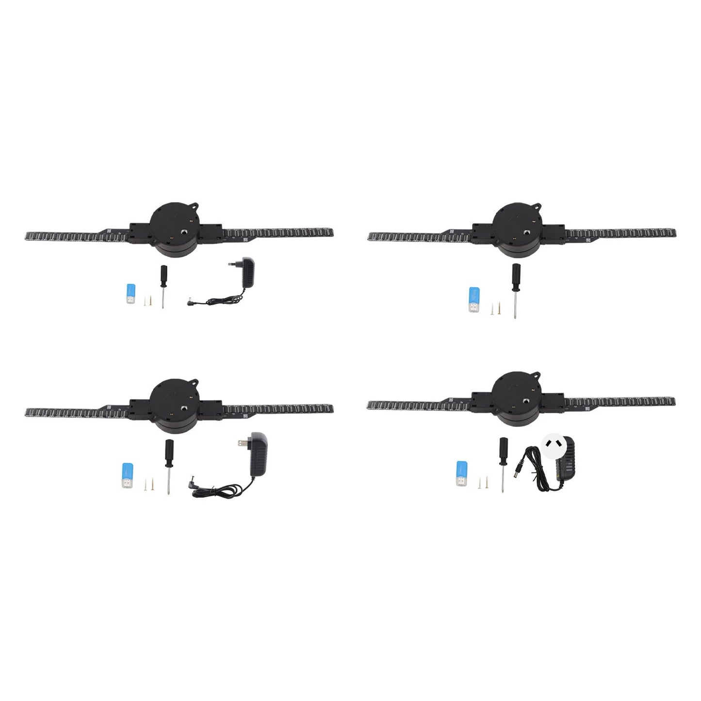 3D Hologram Fan 2000x224 Clear Custom Editing 3D Hologram Fan WiFi Projector for Business