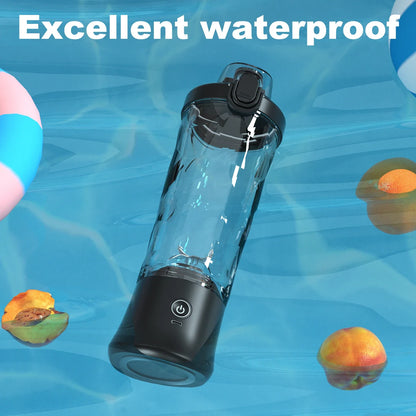 Portable Blender Electric Juicer 600ML Fruit Mixers 4000mAh USB Rechargeable Smoothie Mini Blender Multifunction Juice Maker