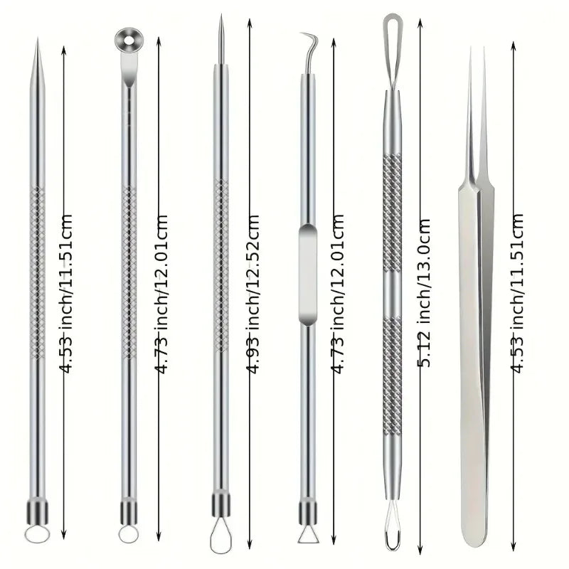 Ultra-Precise Acne And Blackhead Removal Tool Set pro Pimple Tweezers for Effective Face Care And Skin Purification