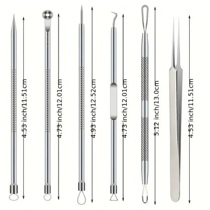 Ultra-Precise Acne And Blackhead Removal Tool Set pro Pimple Tweezers for Effective Face Care And Skin Purification