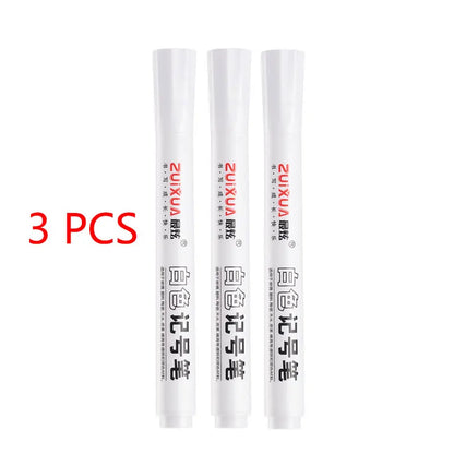 1/3/5 Pcs White Marker Pens 2.0mm Oily Waterproof White Gel Pen DIY Graffiti Sketching Markers Stationery Wrting School Supplies