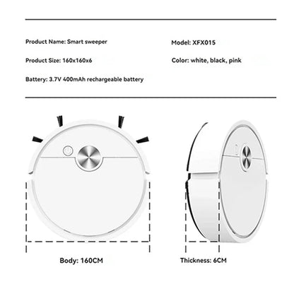 Model Sweeping Robot Automatic Home Mini Cleaning Machine USB Charging Smart Sweep Mop 5-In-1 Vacuum Cleaner New 2026