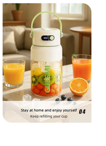 1000ML Portable Blender USB Electric Juicer Fruit Mixers Fruit Home Smoothies Mixer Multifunctional Juice Maker Machine Blender