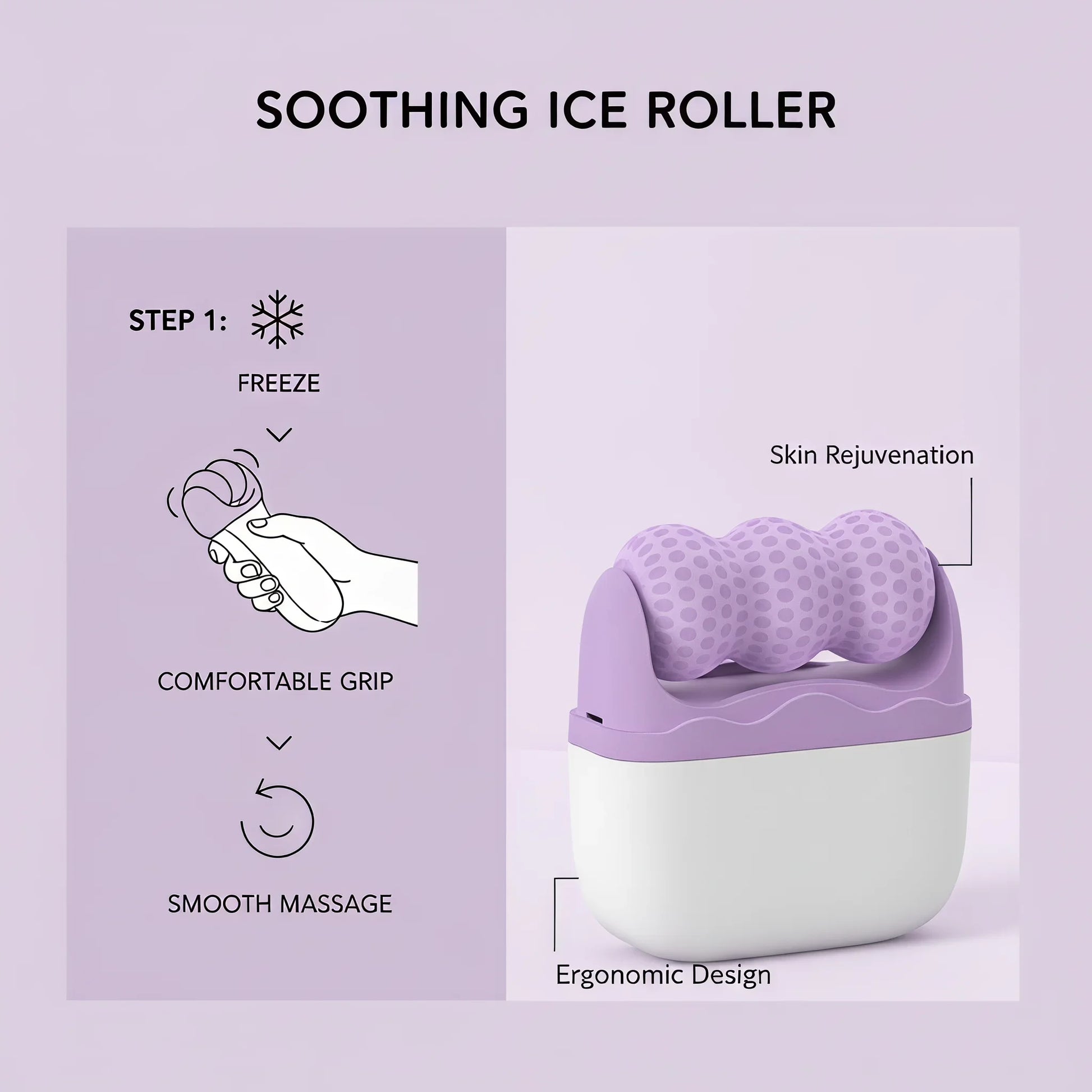 Ice roller in use