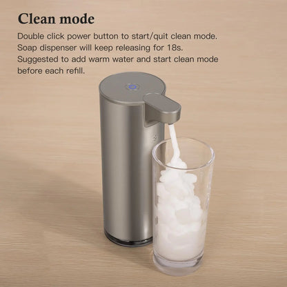 LAOPAO Stainless Steel Automatic Soap Dispenser with LED Lighting Contact Kitchen and Bathroom Hygienic Soap Dispenser