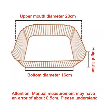 100Pcs Disposable Air Fryer Paper Oil Absorbing And Anti Oil Paper Tray Non Stick Baking Pad Large Toughness Square