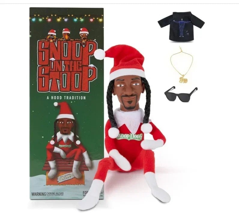 New Snoop Dogg Snoop on a Stoop Christmas Elf Doll Plush Toys Children Christmas Gift