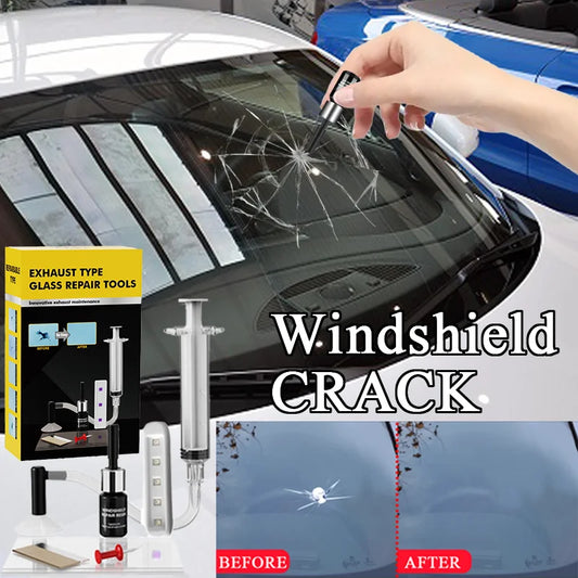Car Glass Repair Kit - Removes Scratches, Fixes Windscreen Cracks for Cars/Trucks/Motorcycles, Auto Glass Recovery Set