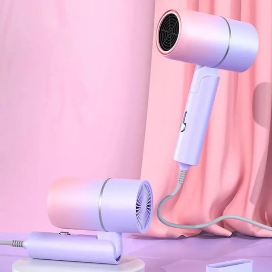 Portable Mini  Folding Hairdryer 220V-240V 750W with Carrying Bag Hot Air Anion Hair Care for Home Travel Hair Dryer Blow Drier