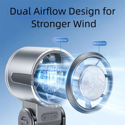 Ice Cooling Portable Mini Fan Turbos Handheld Foldable Mini Fan Speed 1-100 Turbos Chilled USB Fan For Indoor Outdoor