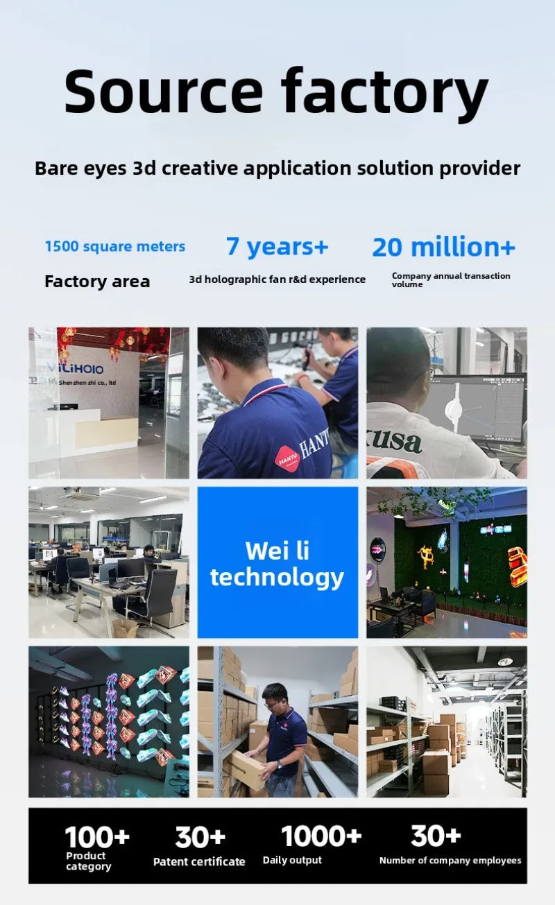 Custom Ventilador Holografico Splicing Hologram Fan Projectors Display Big Size 3D Led Fan For Advertising Business Exhibition