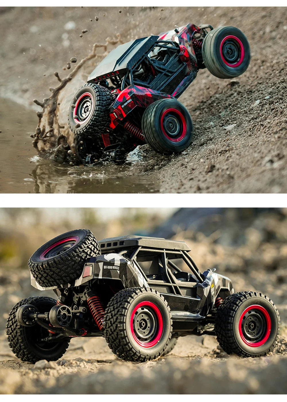 16106 1:16 50KM/H 4WD RC Car With LED Remote Control Off-road Cars High Speed Drift Monster Truck for Kids vs Wltoys 144001 Toys