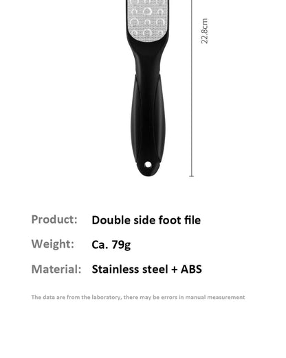 High-Quality 304 Stainless Steel Foot File Double Sided Callus Remover For Dead Skin Professional Pedicure Tools Callous Scraper