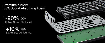 Redragon K556 PRO TKL Wireless RGB Gaming Keyboard 80% 87 Keys BT/2.4Ghz Tri-Mode Hot-Swap Mechanical Keyboard