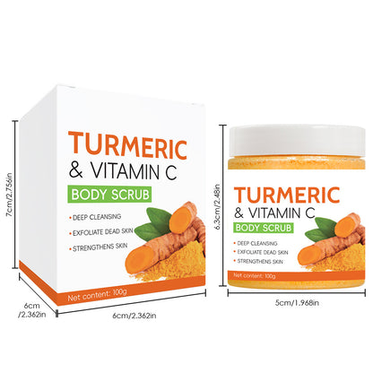 Turmeric Body Cleanser Facial Scrub Cleansing Oil Control Blackhead Remover Shrink Pores Skin Care Body Care