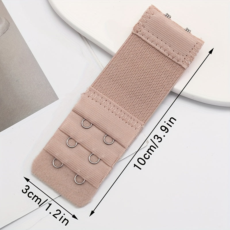 3 Pieces Adjustable 2-Hook Bra Strap Extenders for Comfortable Braless Look, Women's Lingerie & Underwear Accessories with Adjustable Band