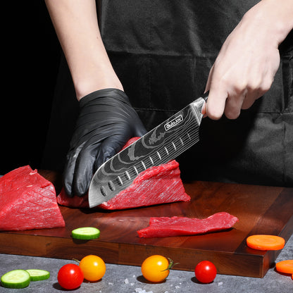 Qulajoy Santoku Knife, High Carbon Stainless Steel Chef Knife