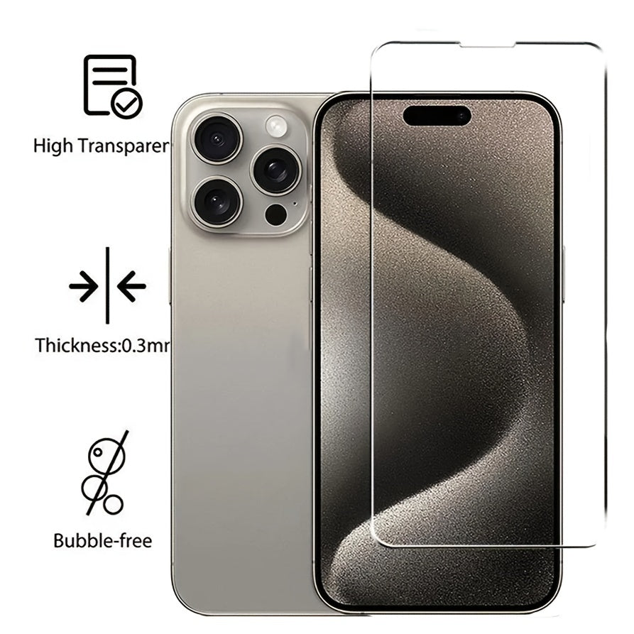 [4pcs HD Tempered Glass] 4pcs HD Tempered Glass Screen Protection for iPhone 11 12 13 14 15 16 17 Pro 13 14 15 16 17 Pro Max 17 Air 16e 14 15 16 Plus Protective Glass Film