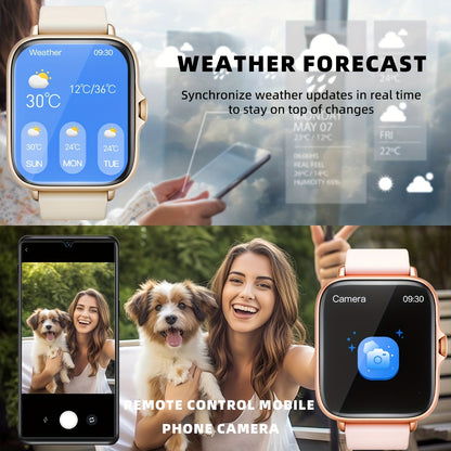 Sports Smart Watch, 1. 83'' Full Touch Screen Display with Message, Answer Make Call Smartwatch, Sleep Monitoring, Sports Pedometer, Information Alerts, for iPhone Android Phones, Smartbands Fitness Watch for Women Men Friend